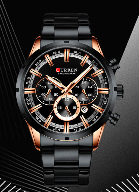 Reloj Curren 8355 Cronografo Negro